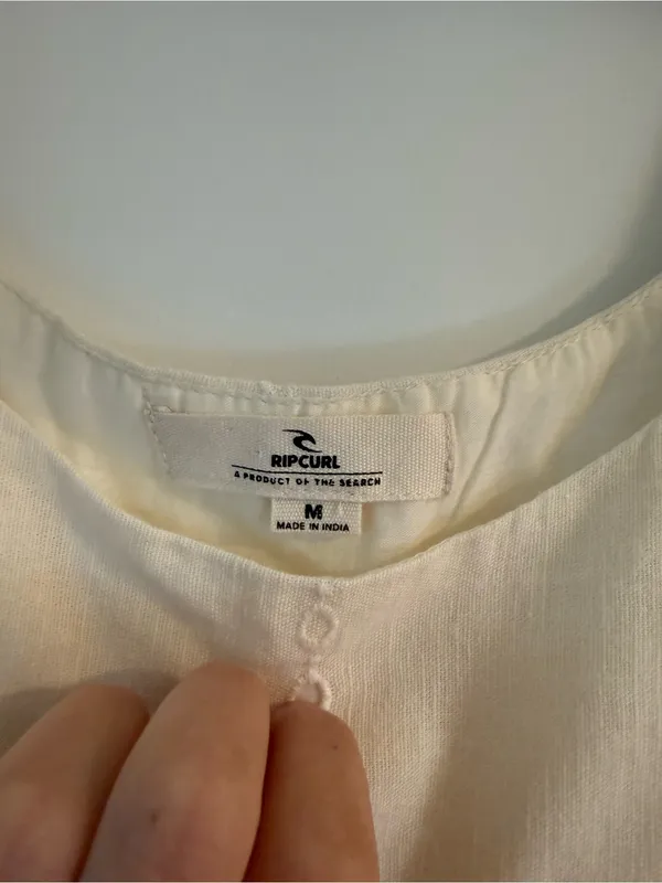 Rip Curl Cream Eyelet Dress - Image 4