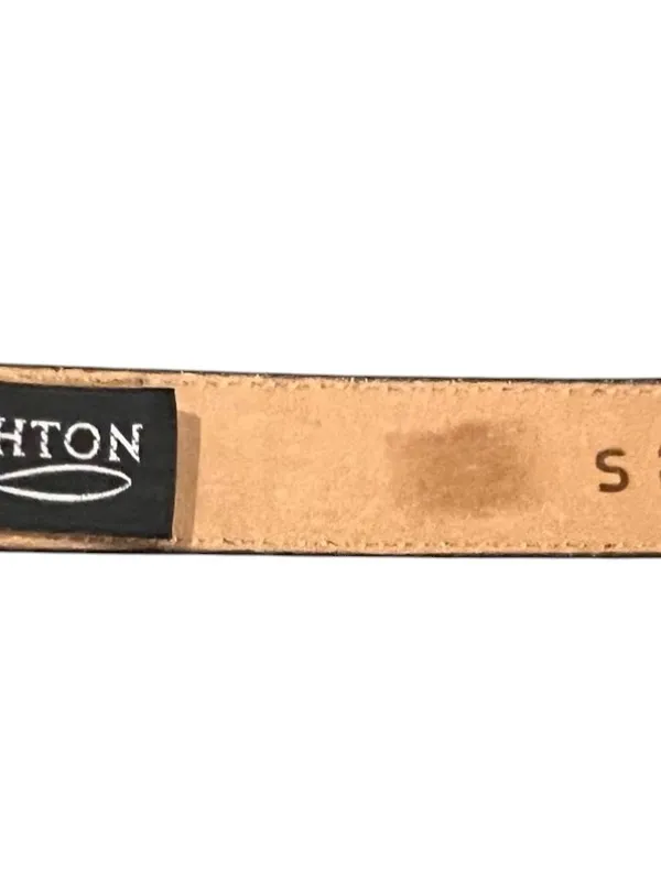 Brighton Belt , brown textured with silvertone hardware size small - Image 4