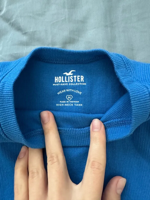 Hollister High Neck Tank Blue - Image 2