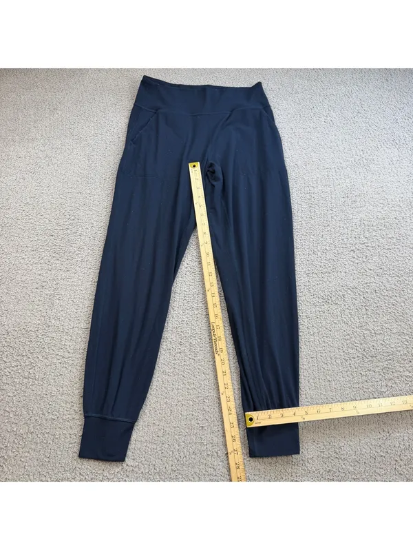 Lululemon High-Rise Cuffed Jogger Leggings Navy Women's 8 Athletic Yoga Pants - Image 4