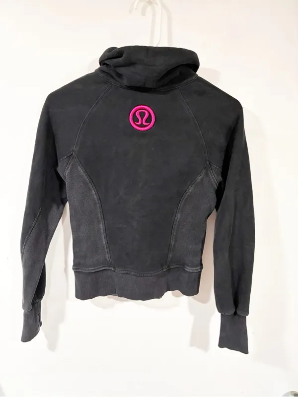 Lululemon Heathered Black Sparkle Cuddle Up Jacket Size 4 - Image 4