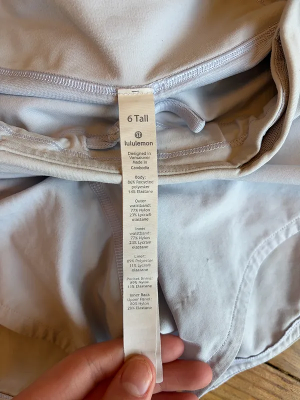 Lululemon Shorts Lined Light Blue High-Rise 4" - Image 6