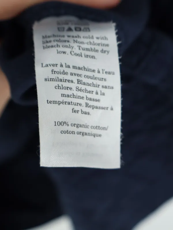 Everlane Denim Apron Midi Dress Women’s Large Navy Organic Cotton Belted Pockets - Image 7