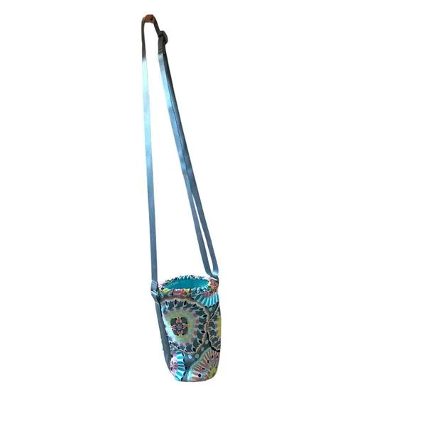 Vera Bradley Performance Twill Water Bottle Crossbody Sunny‎ Medallion Insulated - Image 3
