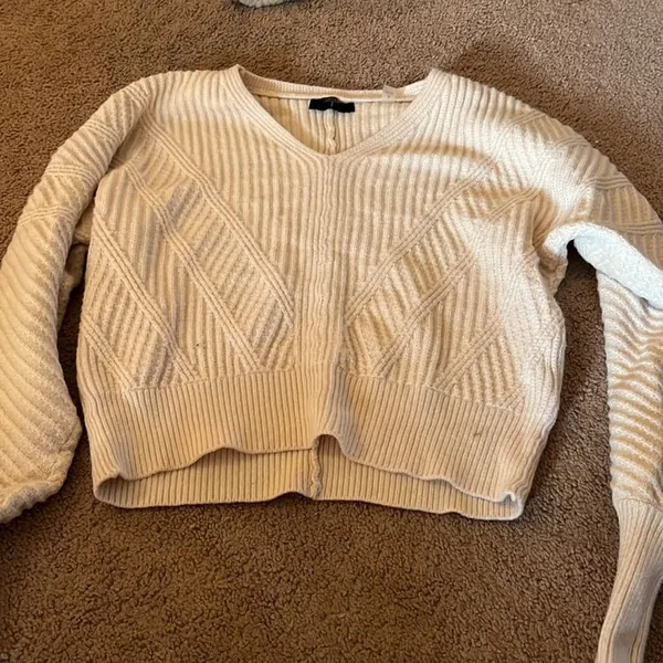 ‎Tahari small cream sweater - Image 5