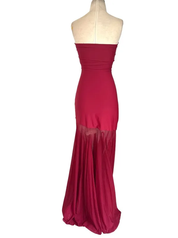 Deme by Gabriella Dahlia Gown in Maroon Small New Womens Maxi Long dress - Image 7