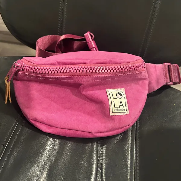 Lola California Vibrant Pink waist Bag - Image 3