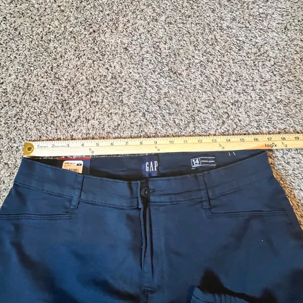 Gap‎ Womens Stretch Skinny Pants Black Cotton Blend Trousers Size 14 QLP1122S - Image 6