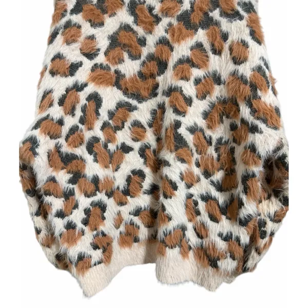 Nectar Clothing Fuzzy‎ Leopard Print Sweater Women's Size Medium - Image 6