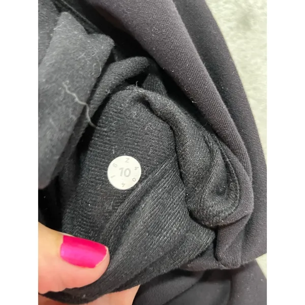 Lululemon Black High‎ Rise Drawstring Tapered Jogger Pants Women's Size 10 - Image 6