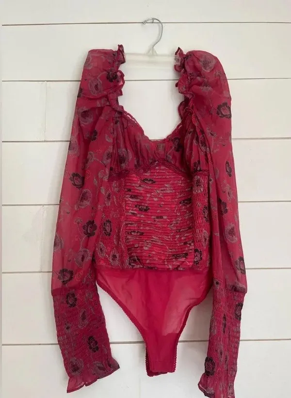 NWOT free people Brunch Date Bodysuit - Image 4