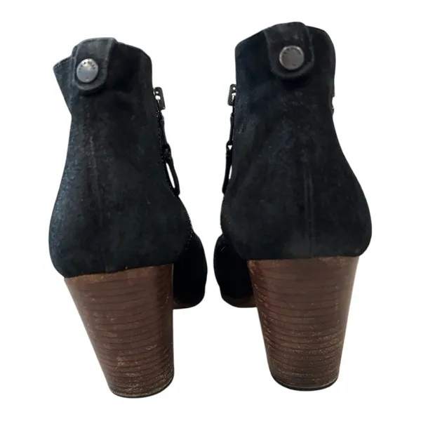 RAG + BONE Margot Black Waxed Suede Boots Size 9.5 - Image 5