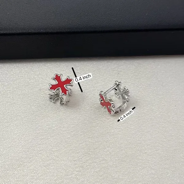 Small Cross Hoop Earrings for Men Women Streetwear Hip Hop Punk Unisex Style - Image 3