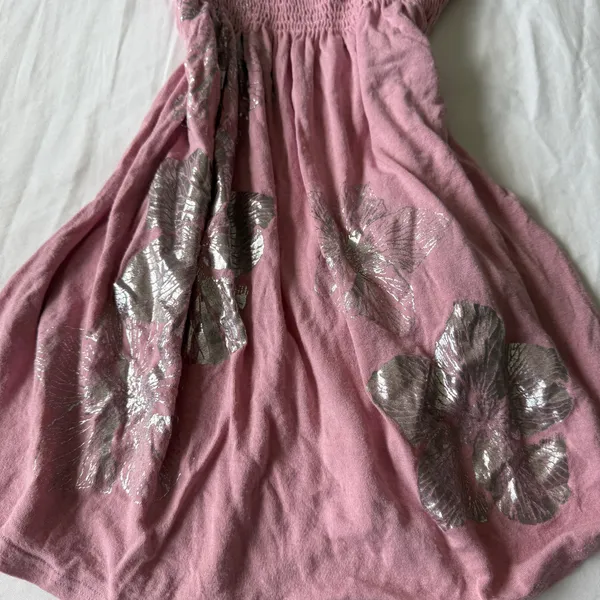 🌸✨ Dusty Rose Strapless Smocked Babydoll Top – Soft Girl Summer Small✨🌸 - Image 4