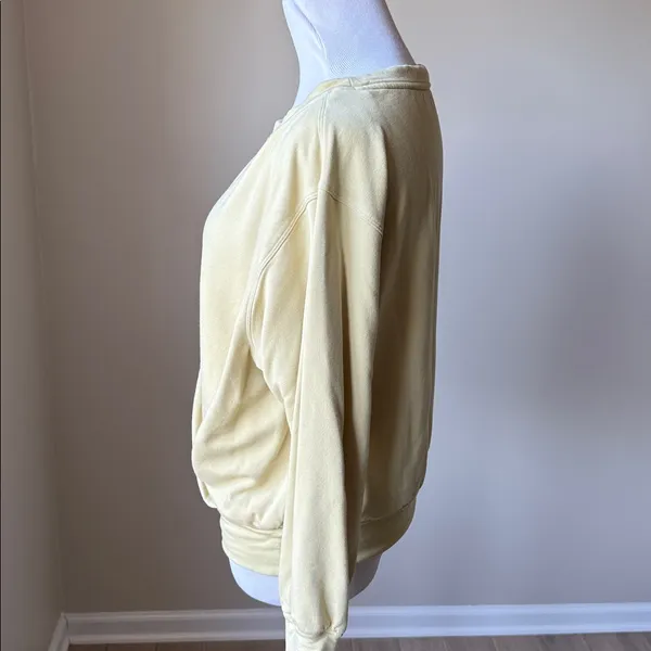 Lululemon Pleated Modal Fleece Pulover Dew Green - Image 4