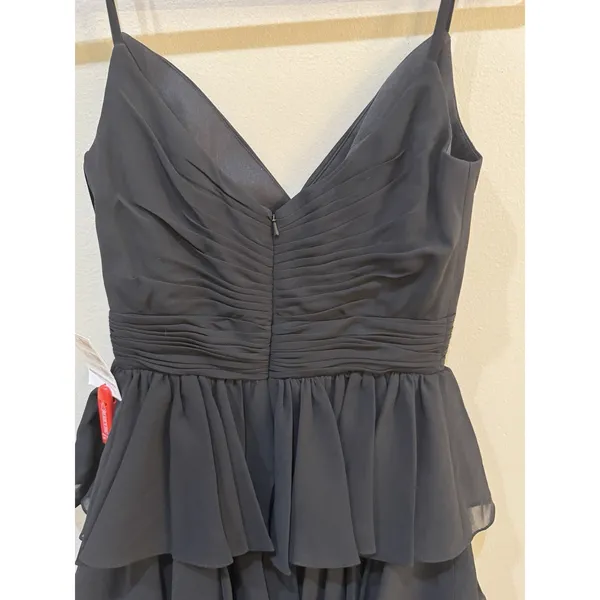 Mac Duggal Black‎ Tiered Ruffle Midi Dress Size 2 Original MSRP $358 - Image 7