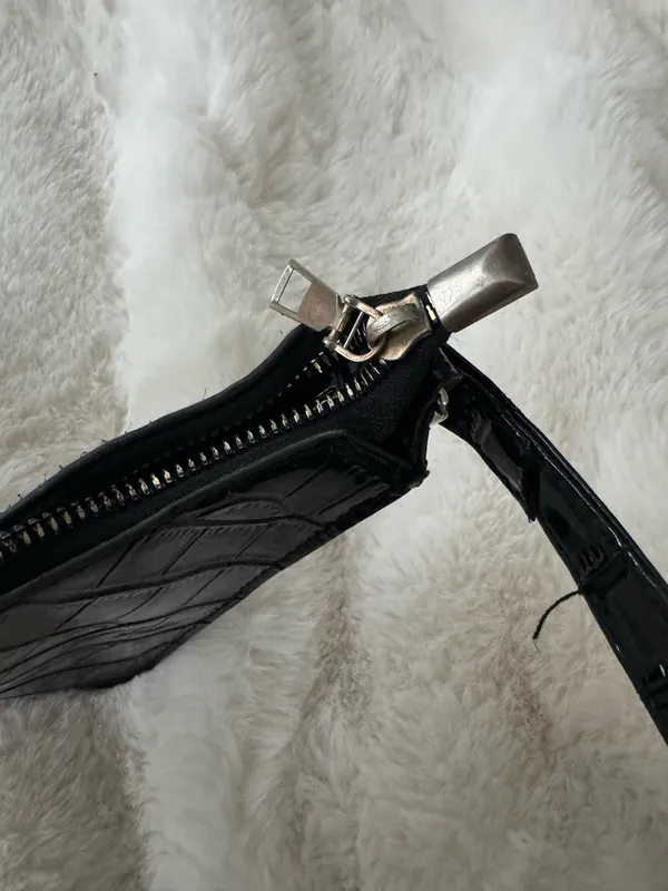SHEIN Black Snakeskin Mini Purse - Image 2
