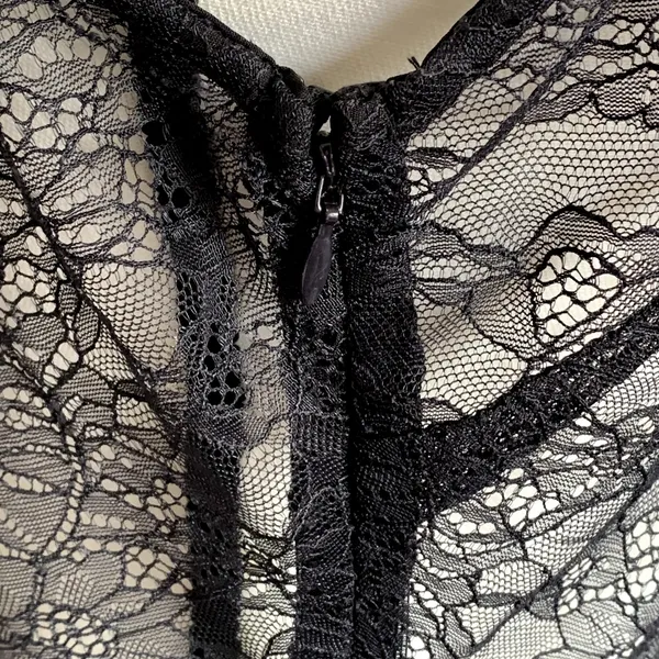 NWT ASOS One Shoulder Lace Evening‎ Midi Dress in Black - Image 6