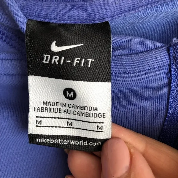 Nike Dri-Fit Purple Moto‎ Style Zipper Sweater - Image 5