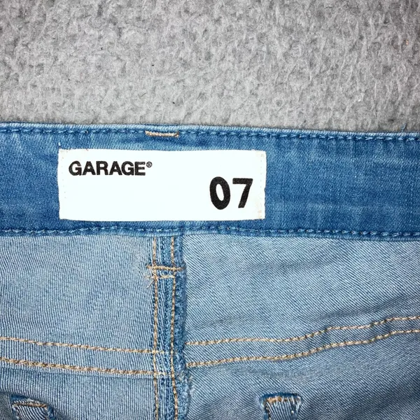 Garage Jeans Women 28x29 Light Wash Low‎ Rise Stretch Denim Slim Fit Skinny - Image 3