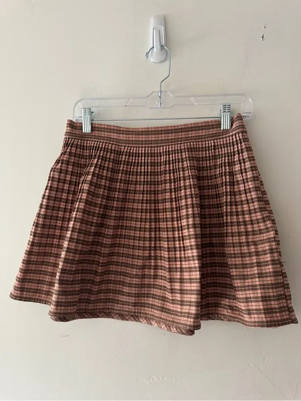 Urban Outfitters BDG Pennie‎ Pleated Plaid Mini Skirt Y2K Vibe - Image 2
