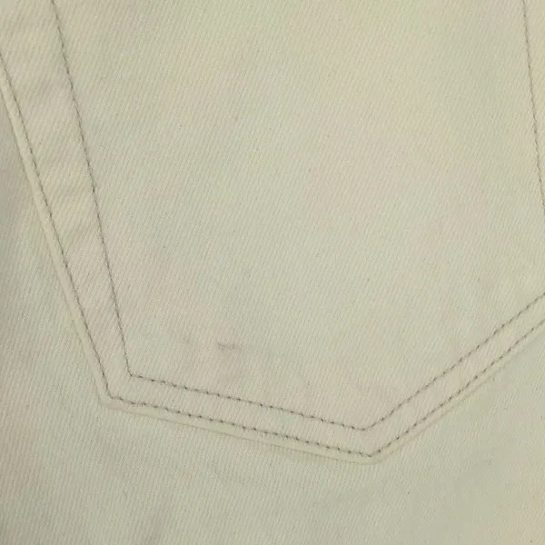 Abercrombie & Fitch Women's 90s Straight Ultra High Rise Cream Faux Leather Jean - Image 15
