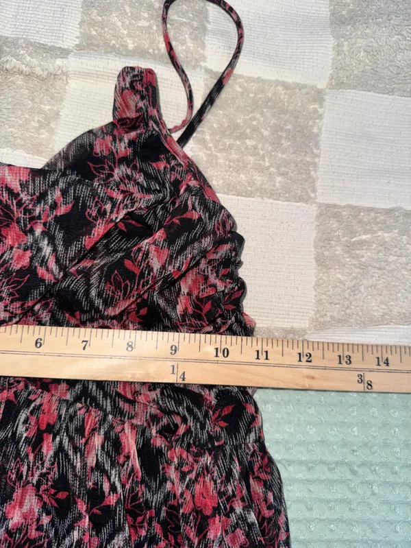 Free People women's black comb lined‎ dress Medium - Image 4