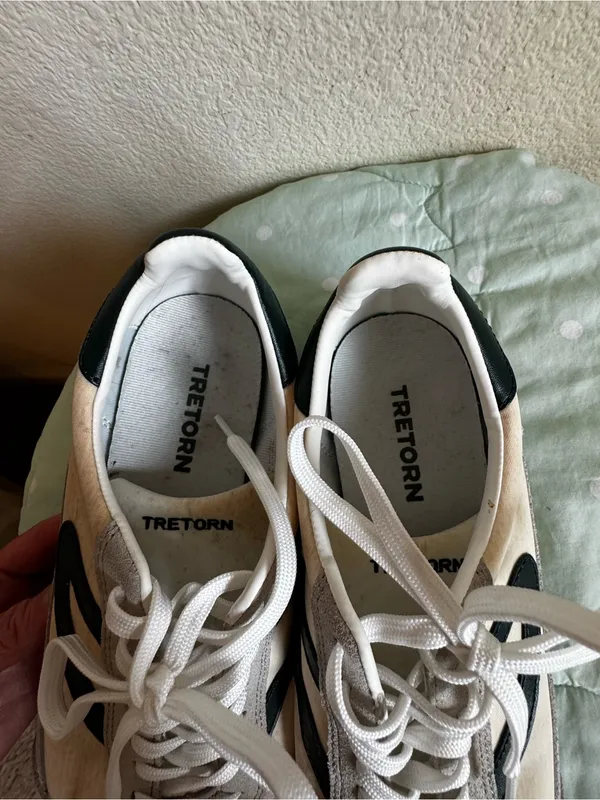 Tretorn White, gray and green Sneakers Womens 9.5 - Image 11