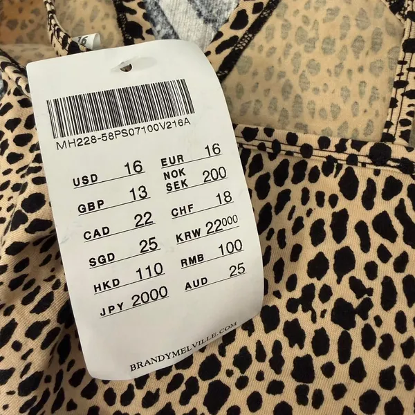 Brandy Melville Cotton Cheetah Print Tank - OS - Image 4
