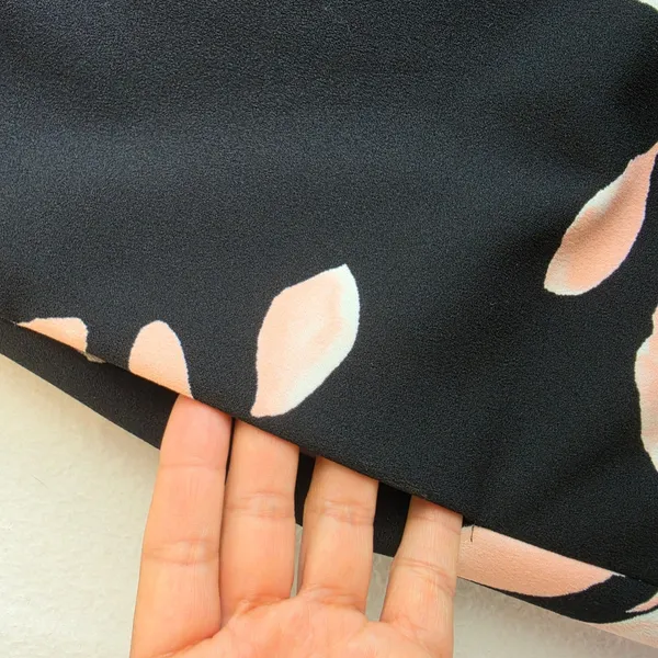 Lauren Ralph Lauren‎ Black Pink Floral Pleated Back Sleeveless Shift Dress 6 - Image 6