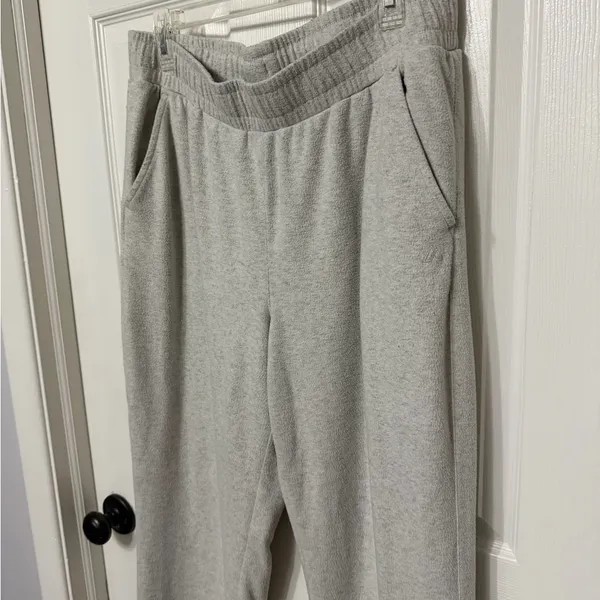 Alpine design wide leg‎ fleece sweatpants grey size large - Image 3