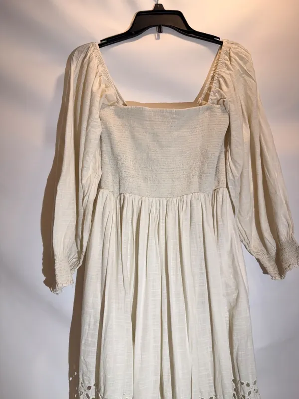 Free People Perfect Storm Black Embroidered Sheer Lace Midi Dress Size M - Image 5