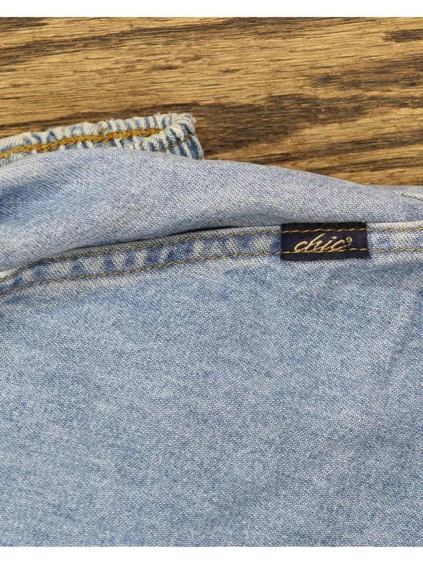 Vanity Fair Pull-On Denim Jeans with Elastic Waist Light Blue 18W Reg - Image 4