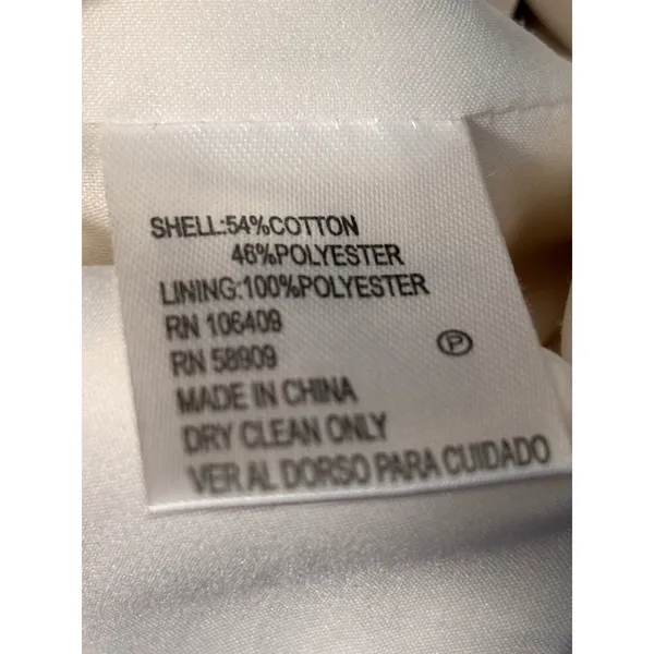 Antonio Melani White Embroidered Sheath Dress 14 Floral‎ Textured Midi Wedding - Image 8
