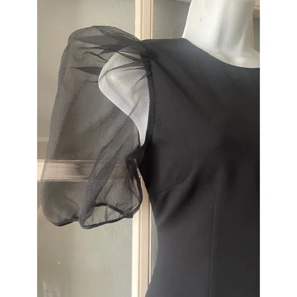 Zara‎ puffy Sleeves Black Dress - Image 9