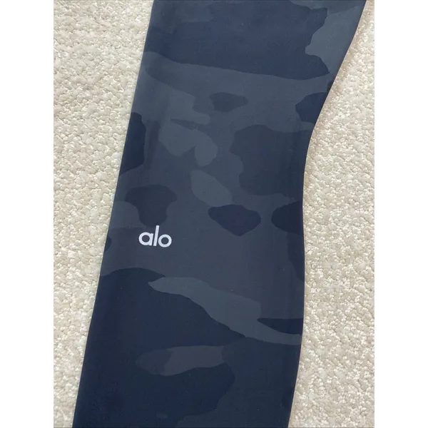 Alo Yoga High Waist Camo Vapor Leggings Black Camouflage Size S - Image 8