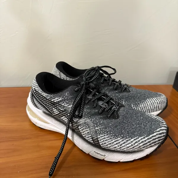 Asics Women's GT-2000 13 Running Shoe Black White Knit Flyte‎ Foam Trainer W10 - Image 5