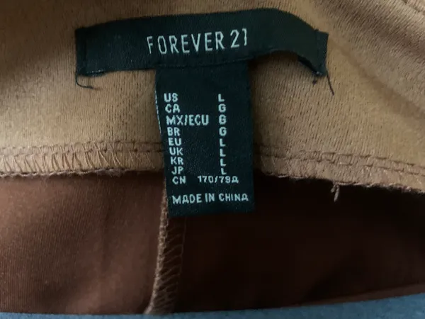 Tan/Brown Suede Skort - Image 4
