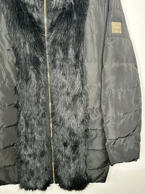Versace 1969 Faux Fur-Accent Coat - Image 5
