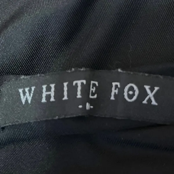 White Fox Black Sleeveless One Shoulder Cutout Cami Camisole Bodysuit Tank Top M - Image 3
