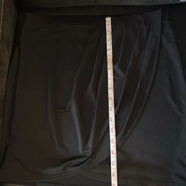 Express Black Ruched Pencil Skirt Mini - Image 8