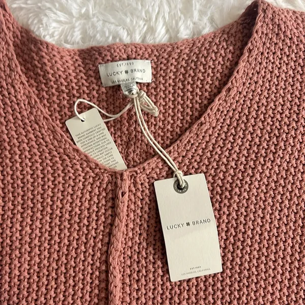 Sweater Color Dusty Rose Size M NWT - Image 4