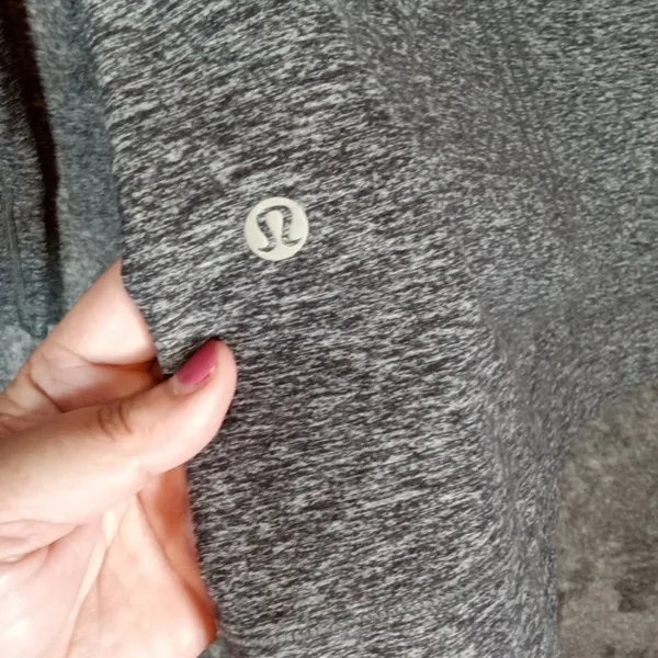 Lululemon Warm Your Core Long Sleeve Womens Heather Gray Mock Neck - Image 4