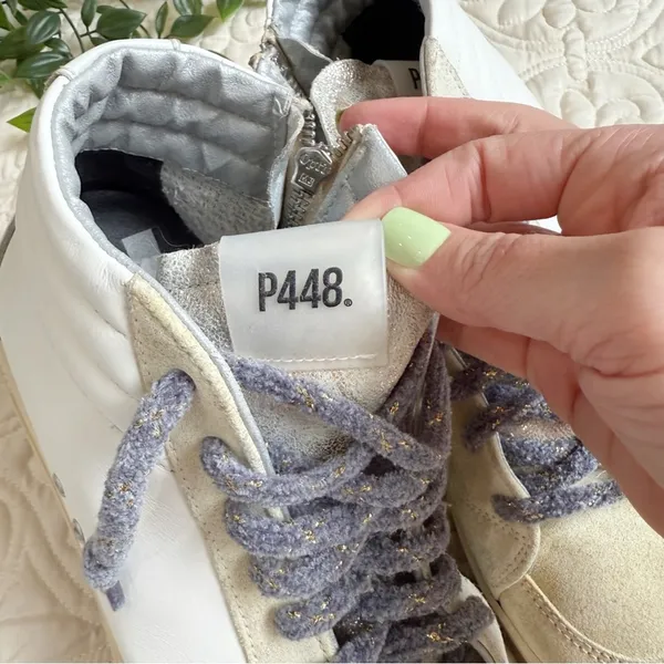 P448 Skate High Top Sneakers Sz 40 - Image 3