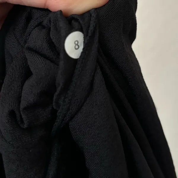 Lululemon Ruffle Front Black Sleeveless Top 8 - Image 3