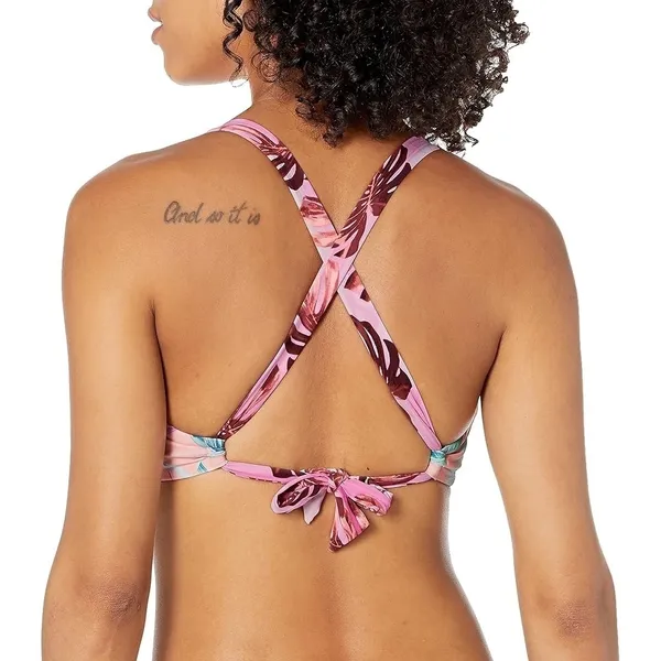 NWT Bar III Women's Over The Shoulder Bralette Bikini Swimsuit Top Size Medium - Image 2