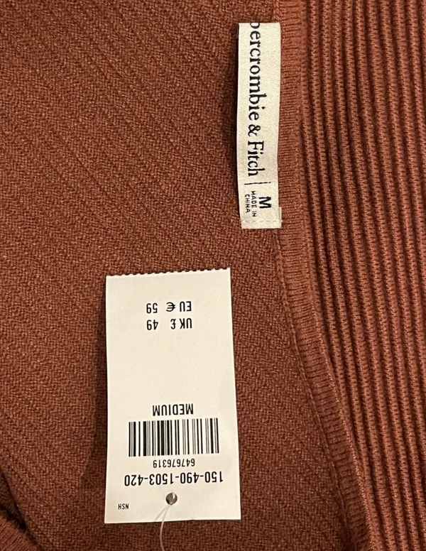 Abercrombie Knit One Shoulder Bodysuit NWOT - Image 3