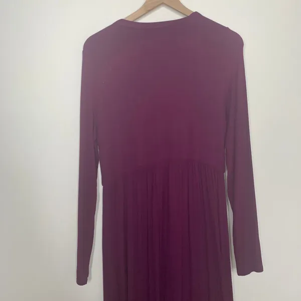 Hatch The Softest Rib Nursing Purple Maternity Nursing Dress Size 3 or Large - Image 6