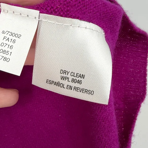 Charter Club Luxury 100% Cashmere‎ Turtleneck Sweater Pink Purple Small - Image 5