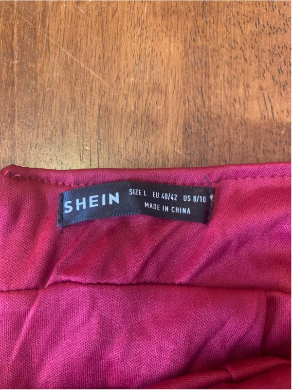 SHEIN Red Sequin Mini Dress Size L - Image 2